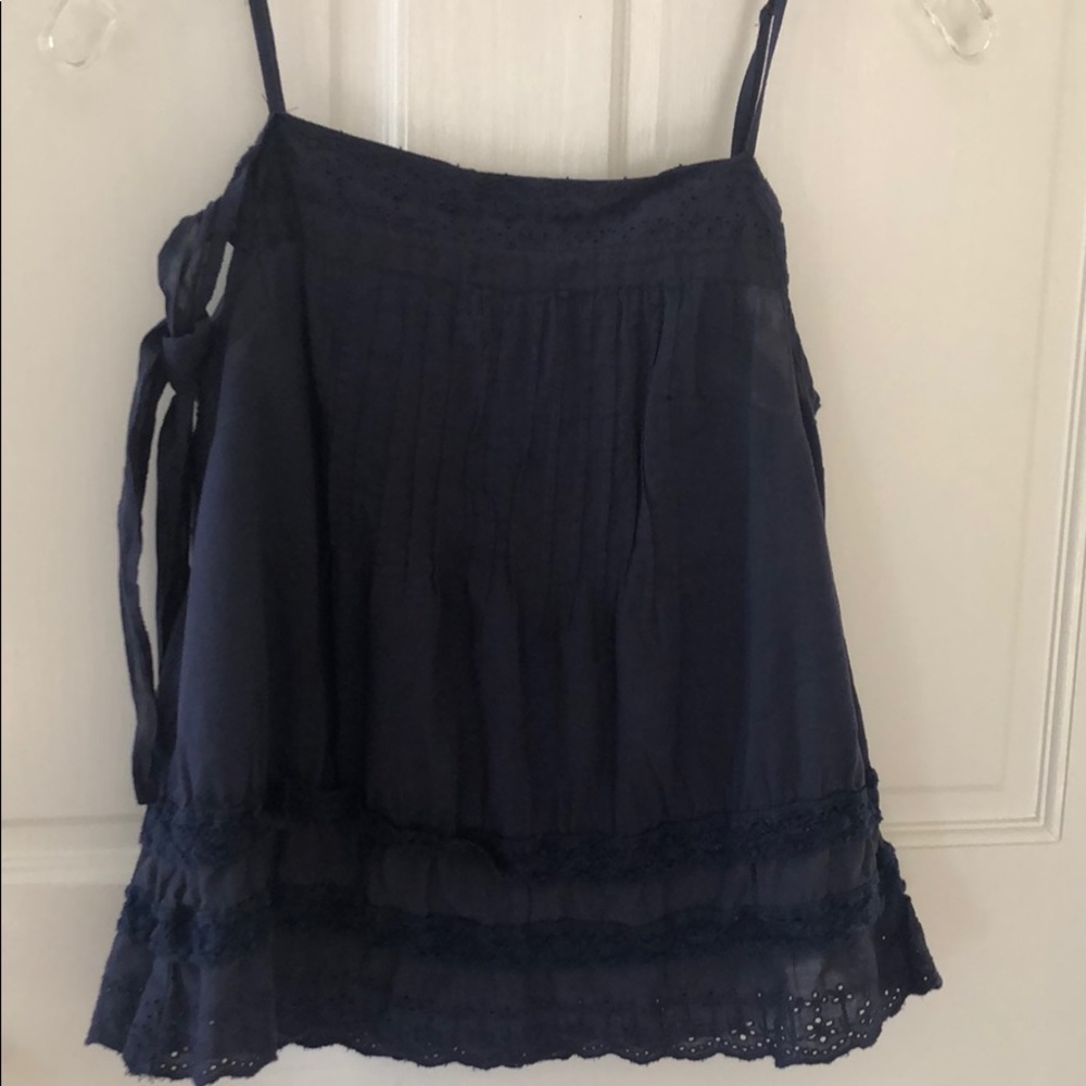 ban jara navy tie shoulder top - Picture 3 of 5